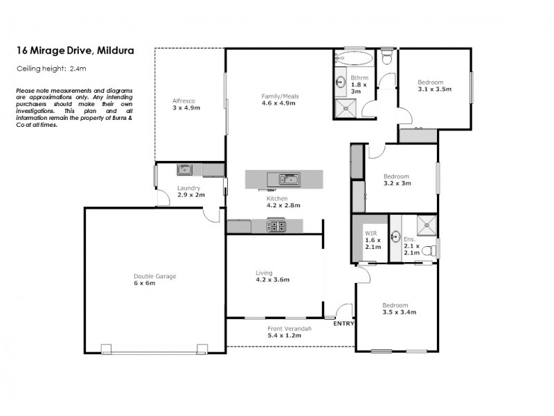 16 Mirage Drive, Mildura VIC 3500 Floorplan