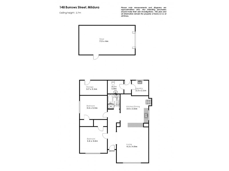 148 Burrows Street, Mildura VIC 3500 Floorplan