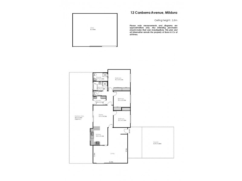 12 Canberra Avenue, Mildura VIC 3500 Floorplan
