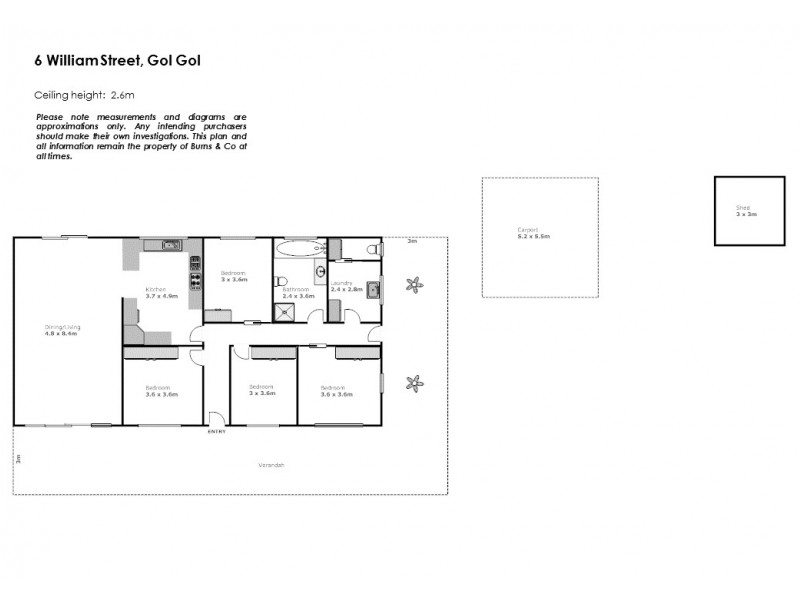 6 William Street, Gol Gol NSW 2738 Floorplan