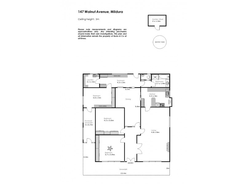 147 Walnut Avenue, Mildura VIC 3500 Floorplan
