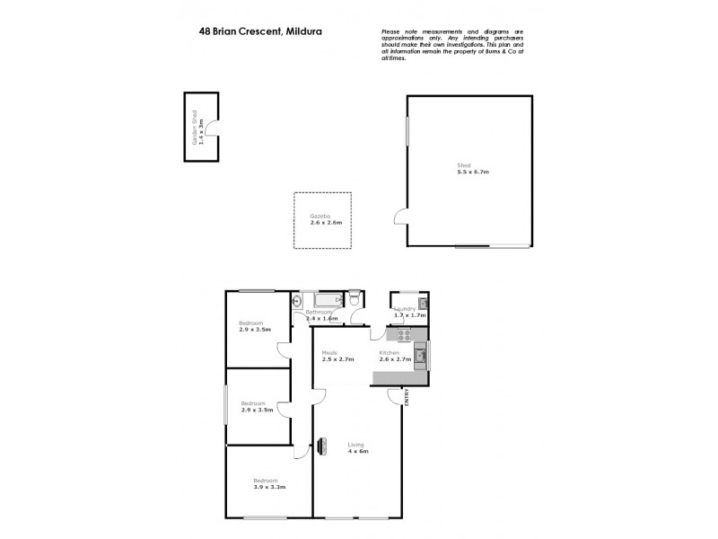 48 Brian Crescent, Mildura VIC 3500 Floorplan