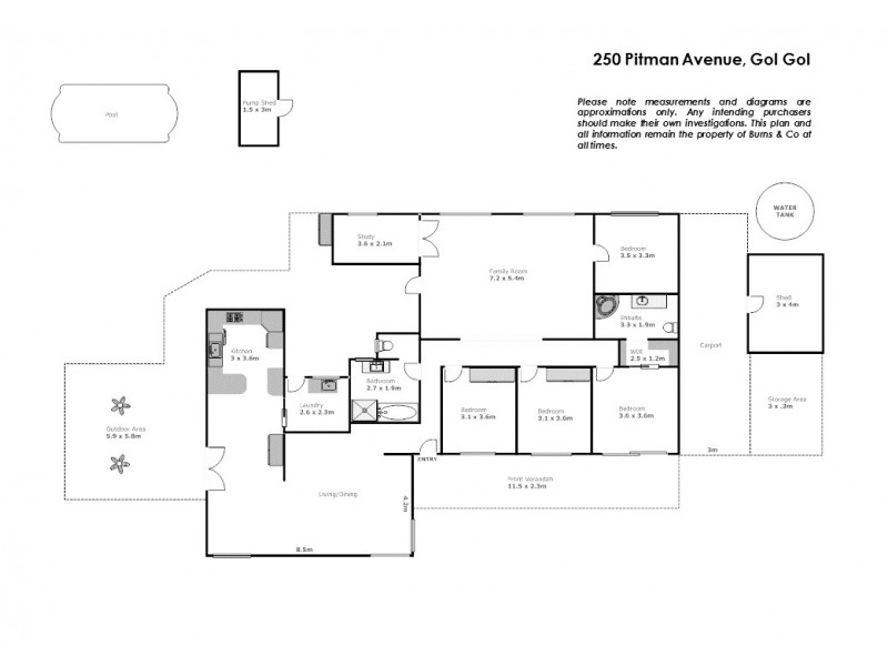 250 Pitman Avenue, Gol Gol NSW 2738 Floorplan