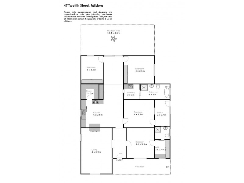 47 Twelfth Street, Mildura VIC 3500 Floorplan