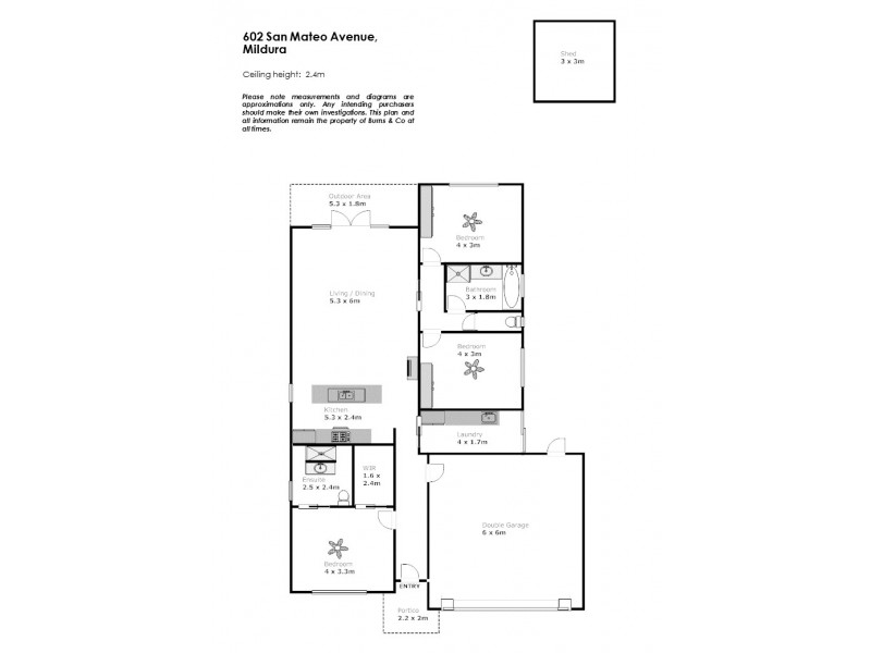 602 San Mateo Avenue, Mildura VIC 3500 Floorplan