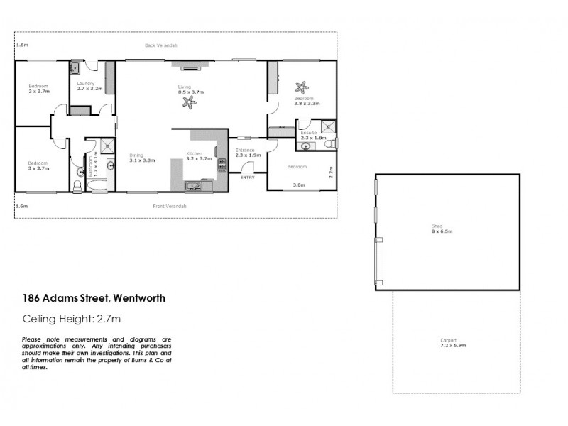 186 Adams Street, Wentworth NSW 2648 Floorplan