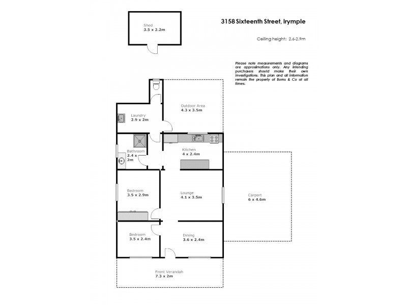 3158 Sixteenth Street, Irymple VIC 3498 Floorplan