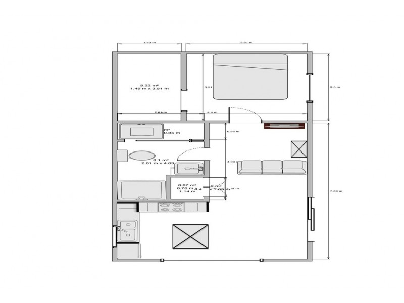 Site 66 All Seasons Holiday Park, Mildura VIC 3500 Floorplan