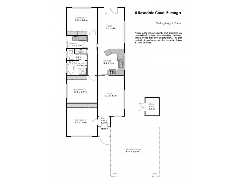8 Rosedale Court, Buronga NSW 2739 Floorplan