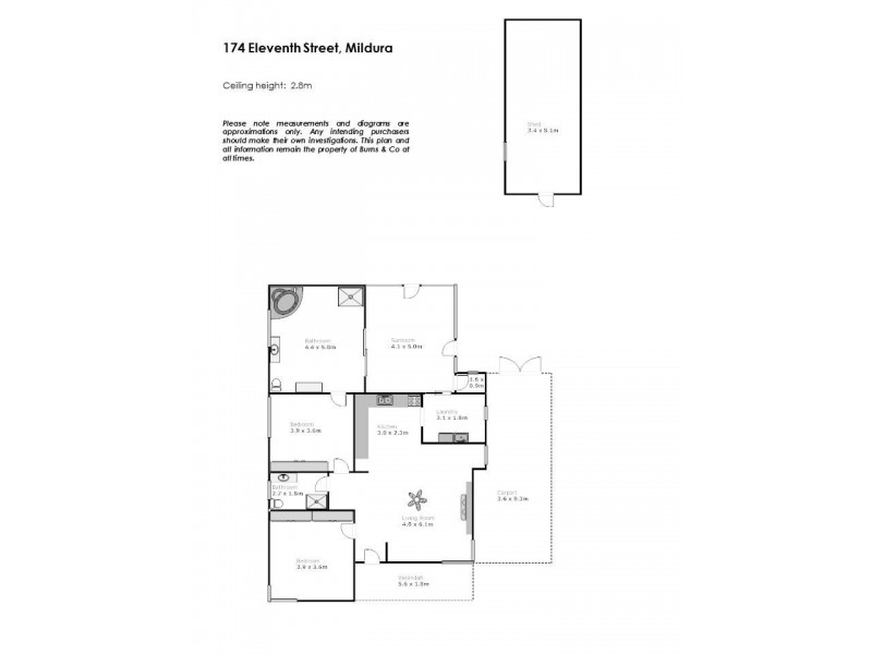 174 Eleventh Street, Mildura VIC 3500 Floorplan