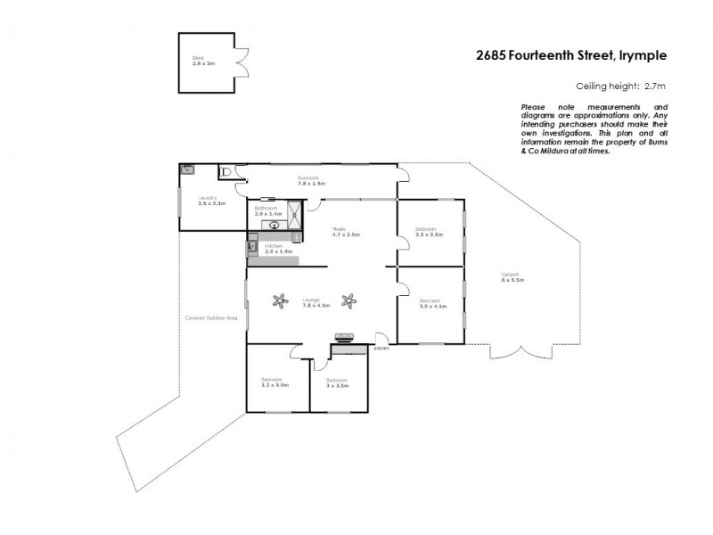 2685 Fourteenth Street, Irymple VIC 3498 Floorplan