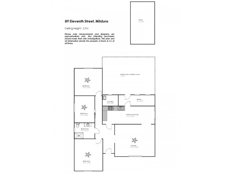 89 Eleventh Street, Mildura VIC 3500 Floorplan