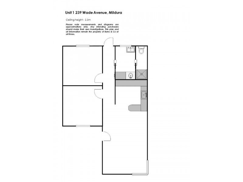 1/239 Wade Avenue, Mildura VIC 3500 Floorplan