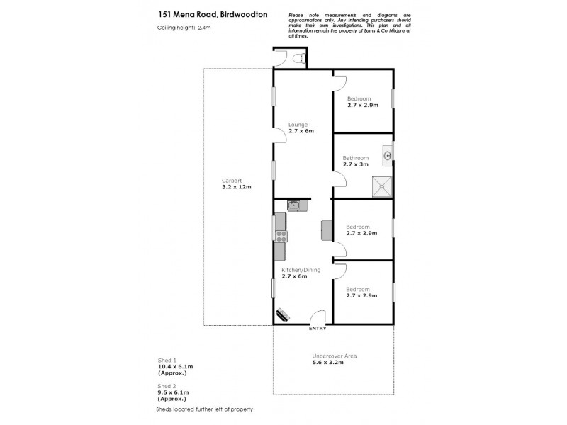 151 Mena Road, Birdwoodton VIC 3505 Floorplan