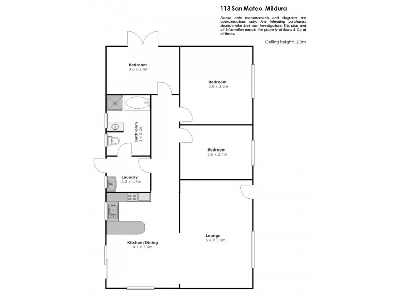 113 San Mateo Avenue, Mildura VIC 3500 Floorplan