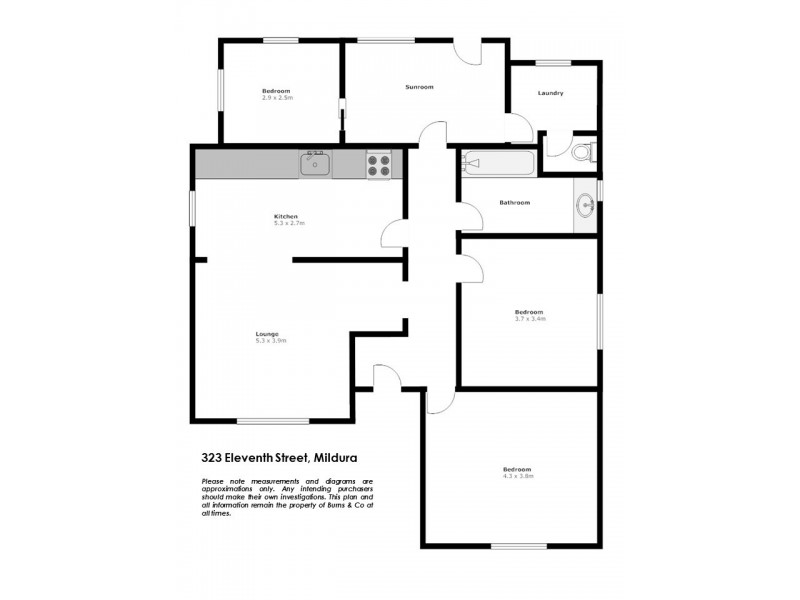 323 Eleventh Street, Mildura VIC 3500 Floorplan