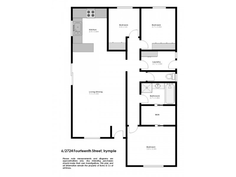 6/2724 Fourteenth Street, Irymple VIC 3498 Floorplan