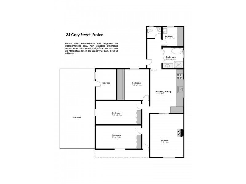 34 Cary Street, Euston NSW 2737 Floorplan