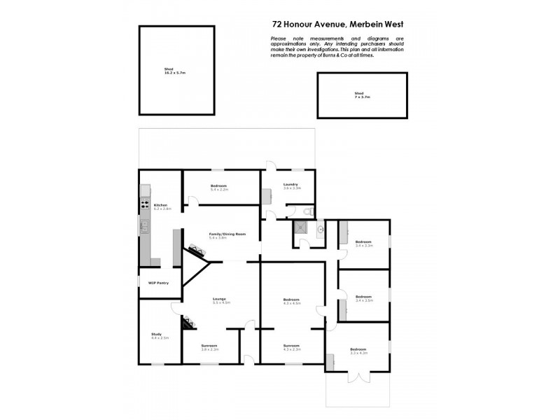 72 Honour Avenue, Merbein West VIC 3505 Floorplan