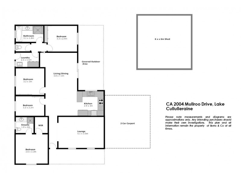 CA 2004 Mullroo Drive, Cullulleraine VIC 3496 Floorplan