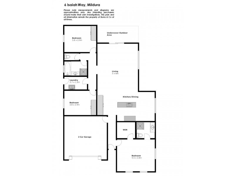 6 Isaiah Way, Mildura VIC 3500 Floorplan
