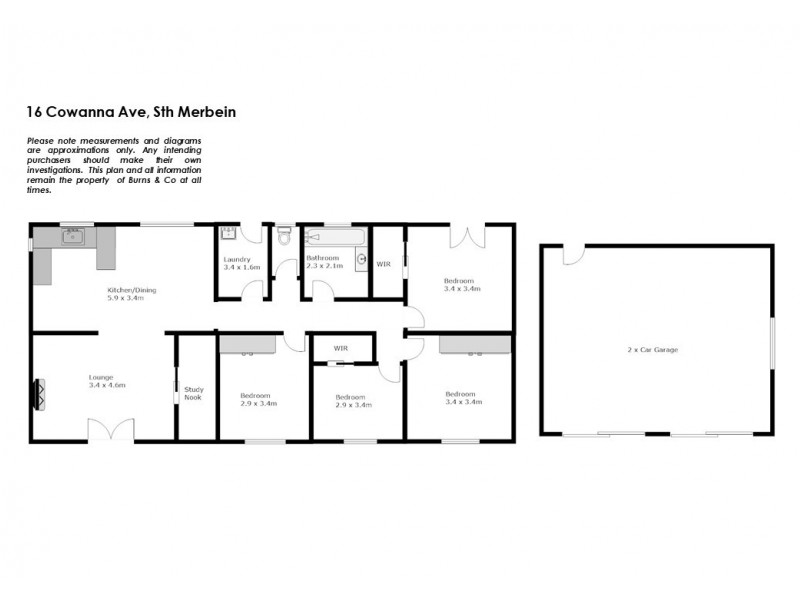 16 Cowanna Avenue, Merbein South VIC 3505 Floorplan