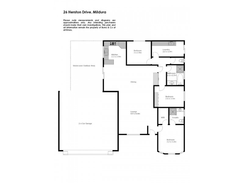 26 Herston Drive, Mildura VIC 3500 Floorplan