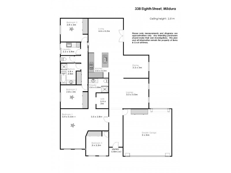 338 Eighth Street, Mildura VIC 3500 Floorplan