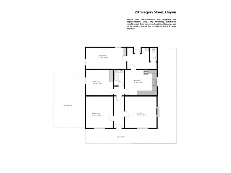 20 Gregory Street, Ouyen VIC 3490 Floorplan