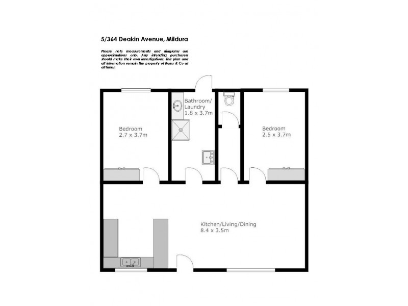 5/364 Deakin Avenue, Mildura VIC 3500 Floorplan