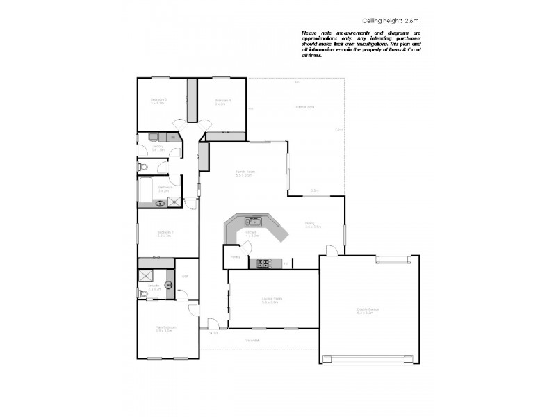 8 Oxley Court, Mildura VIC 3500 Floorplan