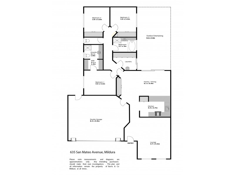 635 San Mateo Avenue, Mildura VIC 3500 Floorplan