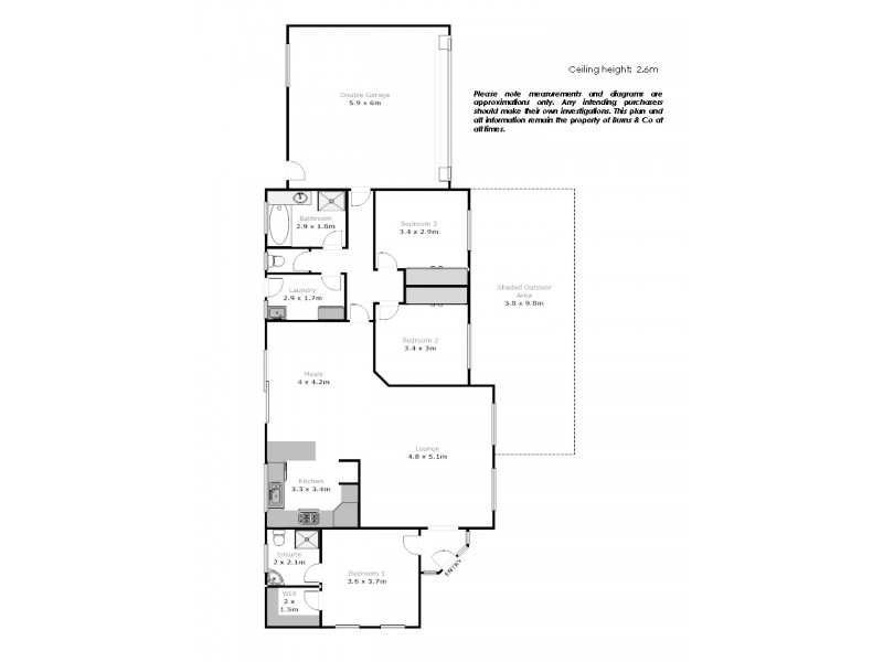 2 Crown Court, Mildura VIC 3500 Floorplan