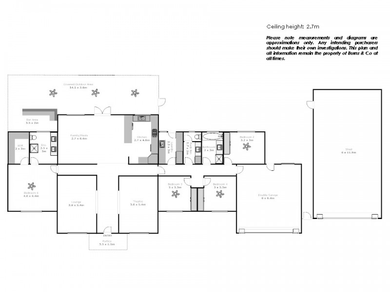 4 Sarah Court, Mildura VIC 3500 Floorplan