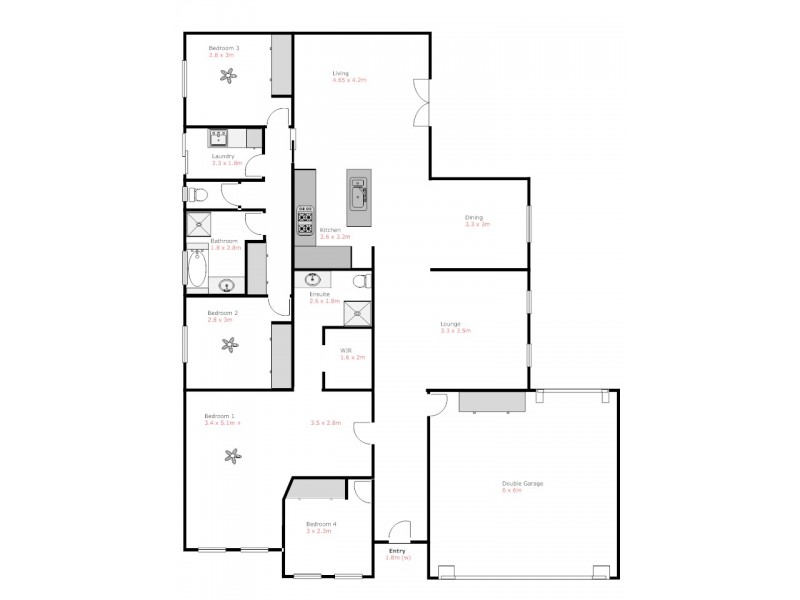 338 Eighth Street, Mildura VIC 3500 Floorplan