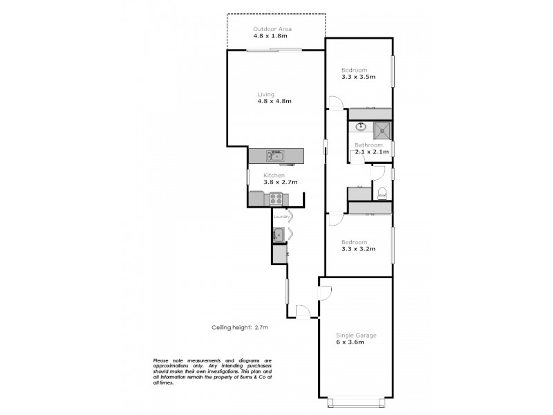 6 A John Court, Irymple VIC 3498 Floorplan