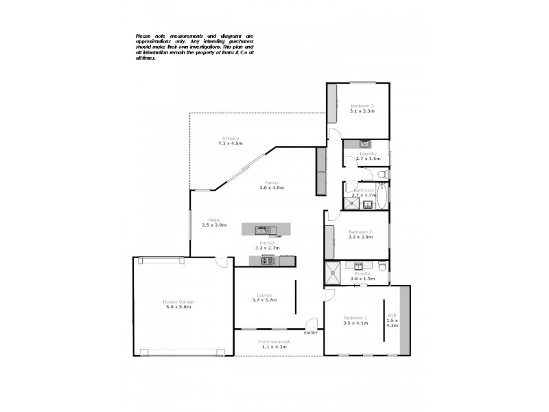 2 Christian Court, Mildura VIC 3500 Floorplan