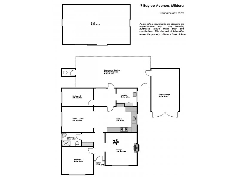 9 Baylee Avenue, Mildura VIC 3500 Floorplan