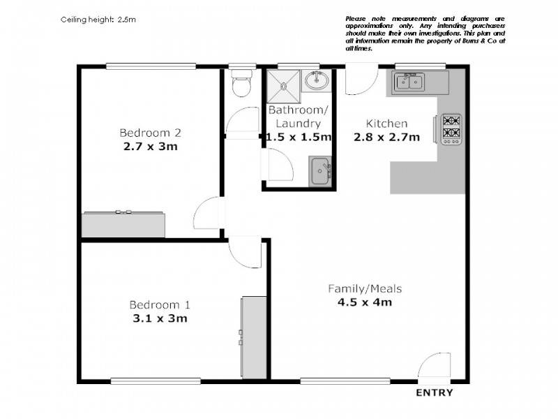 2/14 Pearl Avenue, Mildura VIC 3500 Floorplan