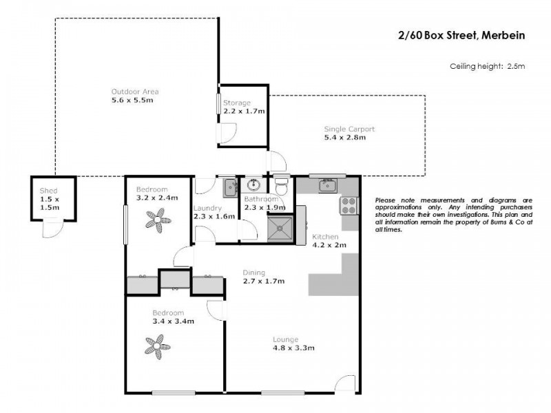 2/60 Box Street, Merbein VIC 3505 Floorplan