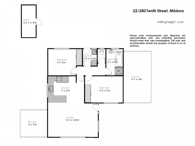 22/280 Tenth Street, Mildura VIC 3500 Floorplan
