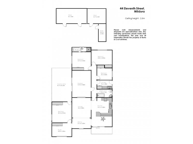 44 Eleventh Street, Mildura VIC 3500 Floorplan