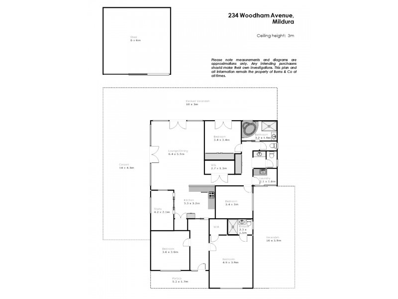 234 Woodham Avenue, Mildura VIC 3500 Floorplan