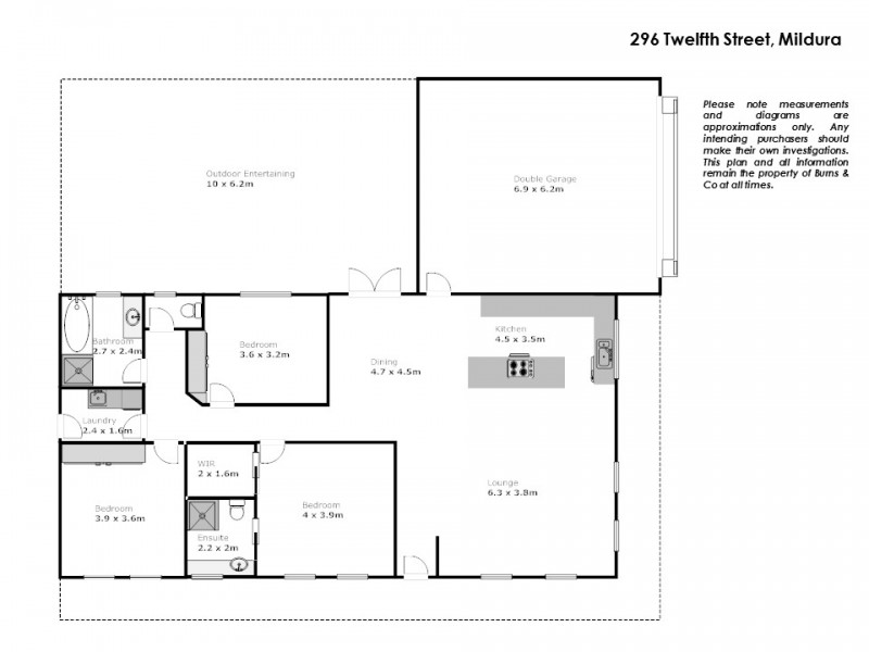 296 Twelfth Street, Mildura VIC 3500 Floorplan