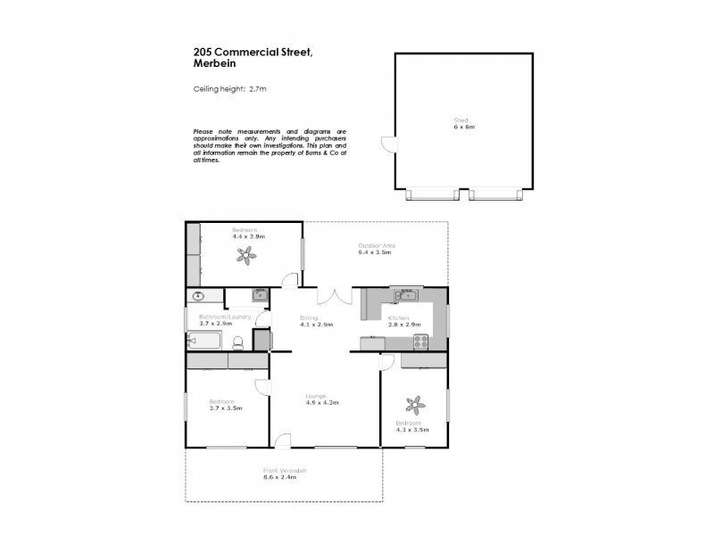 205 Commercial Street, Merbein VIC 3505 Floorplan