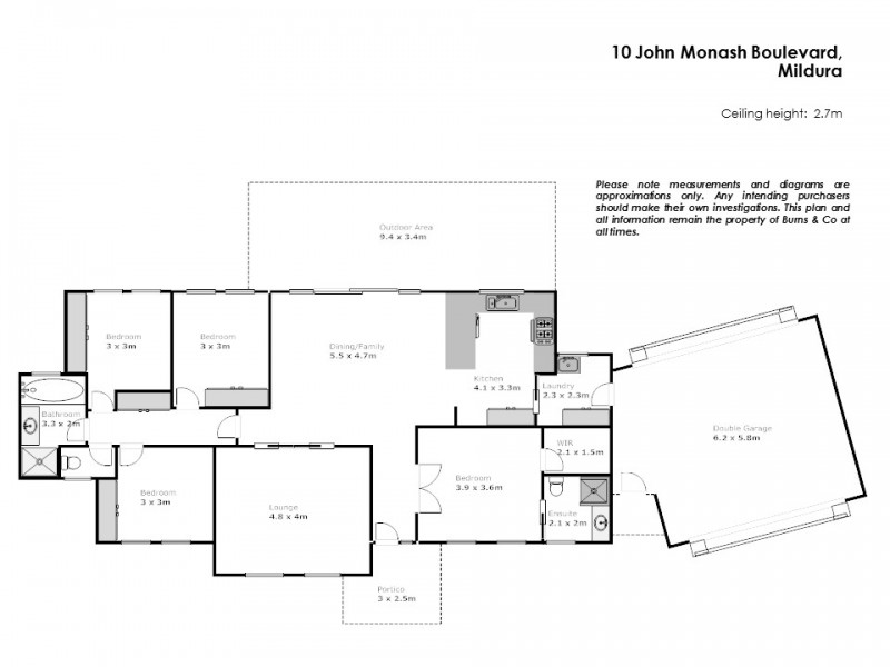 10 John Monash Boulevard, Mildura VIC 3500 Floorplan