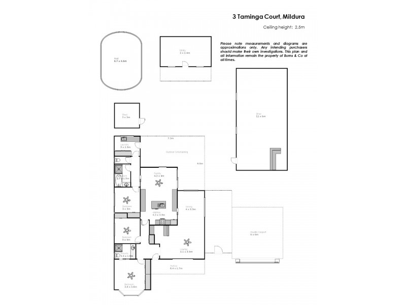 3 Taminga Court, Mildura VIC 3500 Floorplan