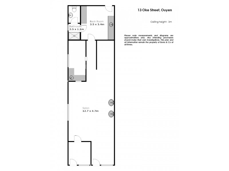 13 Oke Street, Ouyen VIC 3490 Floorplan