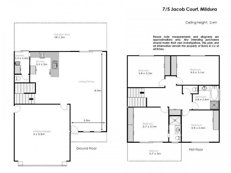 7/5 Jacob Court, Mildura VIC 3500 Floorplan