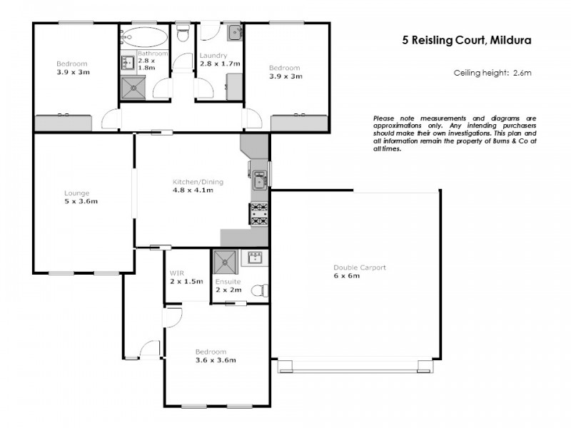 5 Reisling Court, Mildura VIC 3500 Floorplan